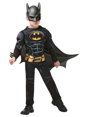 Boys Deluxe Black Batman Costume