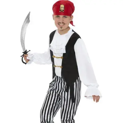 Boys Deluxe Pirate Child Costume