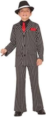 Boys Ganster Guy Costume Medium 6-8 Years