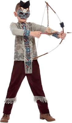 Boys Halloween Dark Spirit Warrior Costume