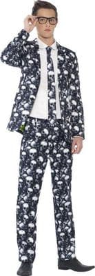 Boys Halloween Skeleton Stand Out suit