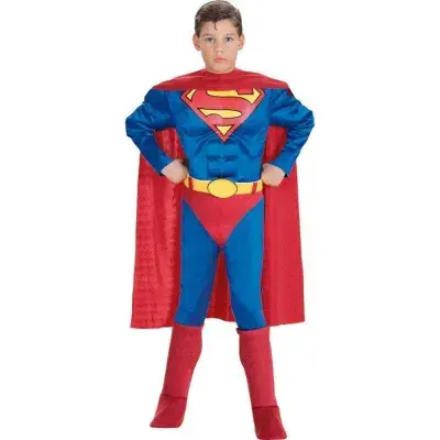 Boys Muscle Chest Superman Costume