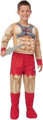 Boys Official He-Man Costume Masters of the Universe Fancy Dress Halloween