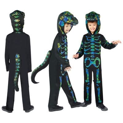 Boys Skeleton  Dinosaur Halloween Costume