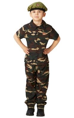 Boys Soldier Costume Ages 3-4 Years