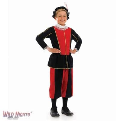 BOYS TUDOR BOY FANCY DRESS COSTUME