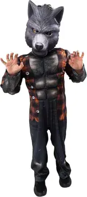 Boys Werewolf Halloween Costume Fancy Dress Outfit