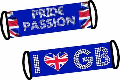 Britain Fan Banner 2-Sided Union Jack Flag Supporter Party Decoration