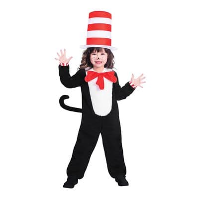 Cat In The Hat Jumpsuit Fancy dress Costume
