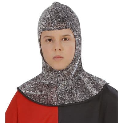 Child Medieval Warrior Metallic Hood