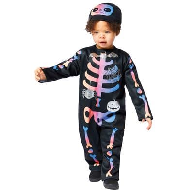 Child / Toddler Ombre Skeleton  Halloween Costume