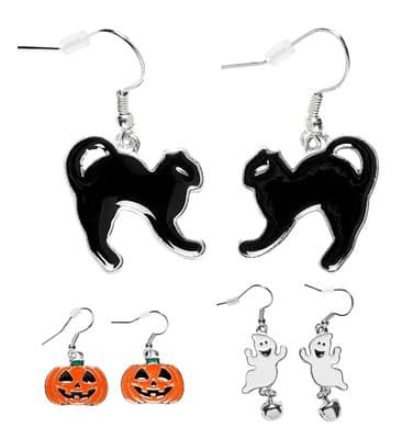 Childs Assorted Halloween Earrings