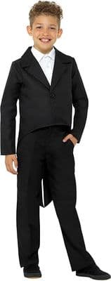 Childs Black Tailcoat Costume