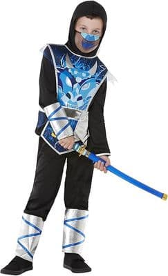 Childs Blue Ninja Warrior Costume