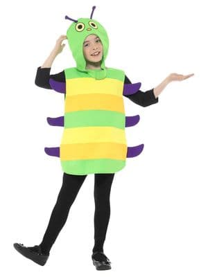 Childs Caterpillar Costume Kids Fancy Dress Book Week Outfit