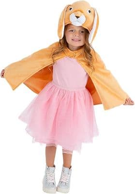 Childs Deluxe Bunny Plush Cape