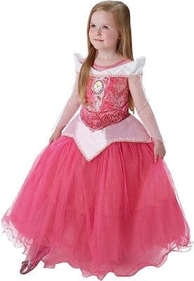 CHILDS Disney Princess Sleeping Beauty Premium Aurora Costume 7-8 YEARS