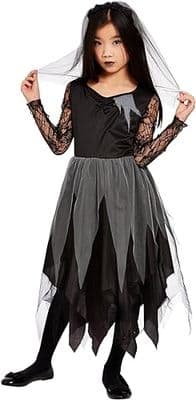 Childs Halloween Graveyard Bride Costume