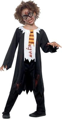 Childs Halloween Zombie Student Costume