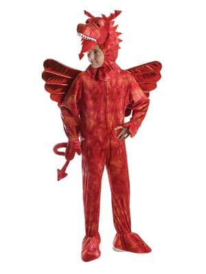 Childs Red Dragon Costume Medium
