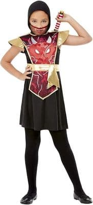 Childs Red Ninja Warrior Costume