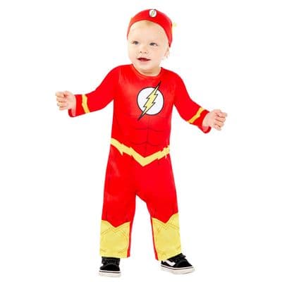 Childs Toddler Flash Costume Official DC Comics Licensed Superhero Outfit