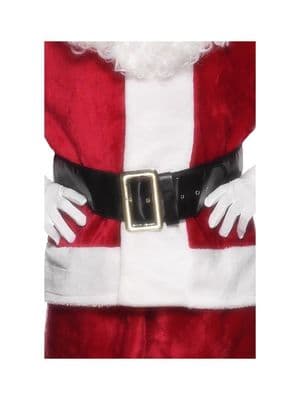 Christmas Adult Black Santa Belt