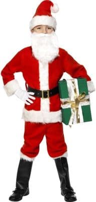 Christmas Boys Deluxe Santa Costume