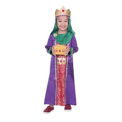 Christmas Child Nativity King Costume Fancy Dress Kids Outfit