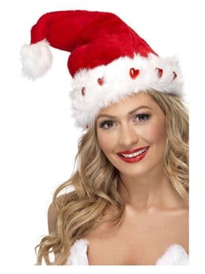 Christmas Deluxe Light Up Santa Hat