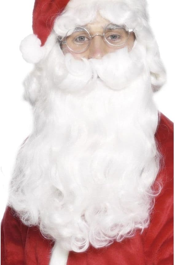 Christmas Deluxe White Santa Beard