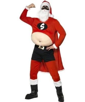 Christmas Gents Superhero Santa Medium