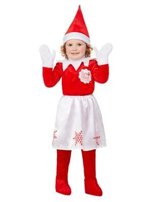 Christmas Girls Elf On The Shelf Costume