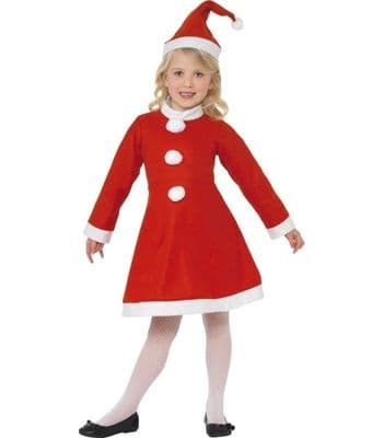 Christmas Girls Value Santa Costume