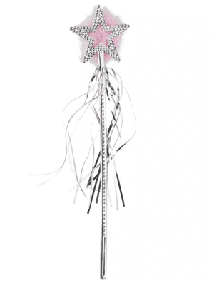 Christmas Ladies Silver Fairy Star Wand