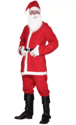 Christmas Mens Bargain Santa Suit Medium