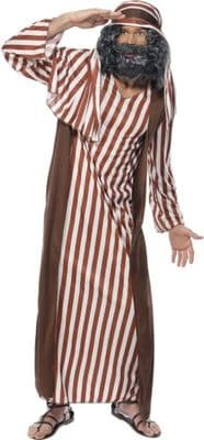 Christmas Mens Brown and White Striped Shepherd