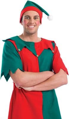 Christmas Mens Elf Costume One Size