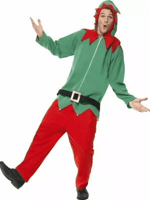 Christmas Mens Elf Costume XL