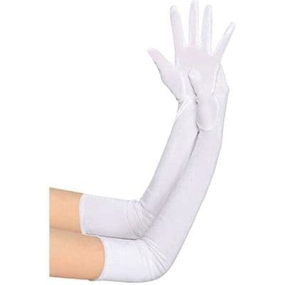 Christmas Plush Velvet Opera 21 inch Long White