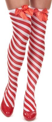 Christmas Red and White Candy Stripe Stockings