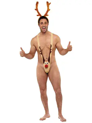 Christmas Rudolf Reindeer Man Kini