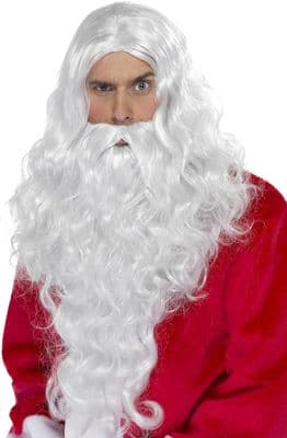Christmas Santas Beard and Wig Set
