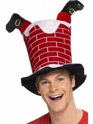 Christmas Santas Up Chimney Hat