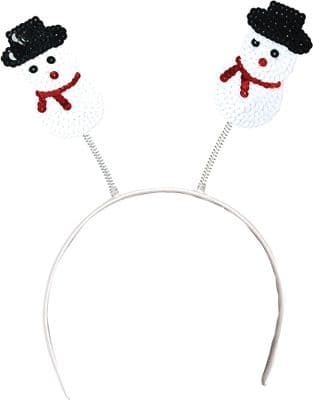 Christmas White Snowman Head Boppers