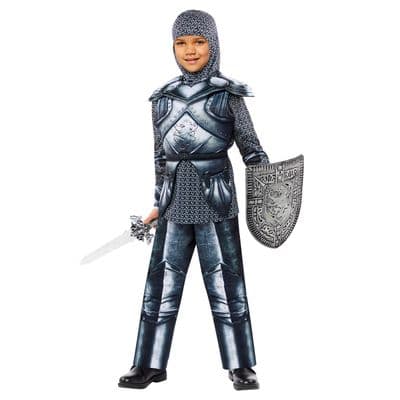 Classic Knight Deluxe Costume Boys Medieval Knight Fancy Dress Outfit