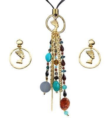 Cleopatra Necklace & Earrings Set