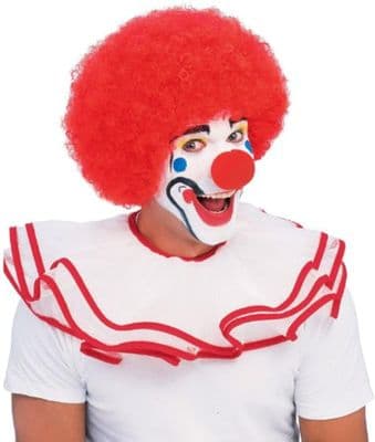 Clown 1970s Afro Wig Red