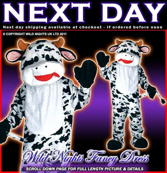 COW MASCOT COSTUME FULL BODY ANIMAL
