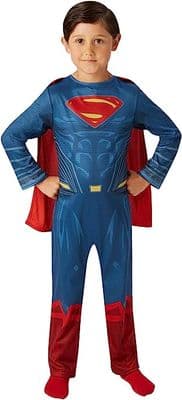 DC Justice League Superman Kids Costume MEDIUM 5-6 YEARS